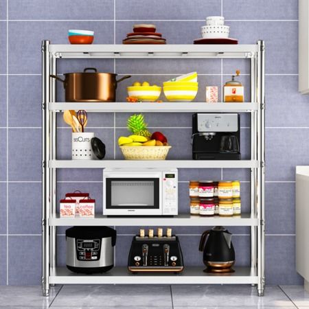 三層廚房置物架4層微波爐架子收納架烤箱架不銹鋼貨架落地5層家用圖片大全 郵樂(lè)官方網(wǎng)站