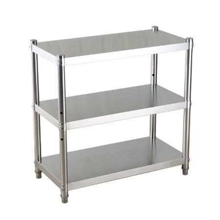 三層廚房置物架4層微波爐架子收納架烤箱架不銹鋼貨架落地5層家用